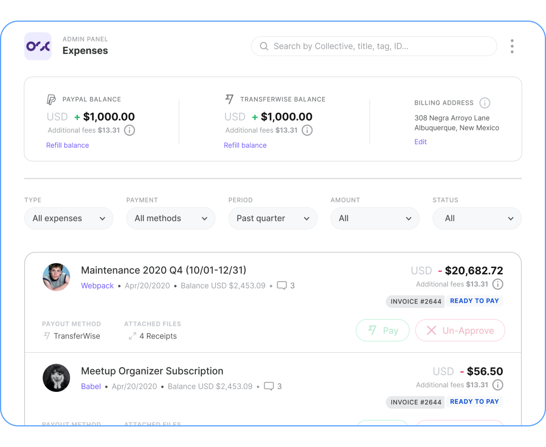 Easy expense management Illustration